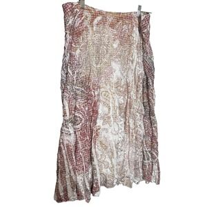 REBA Maxi Skirt Boho Fall Festival Multicolored Lace Fairy Cottagecore Western